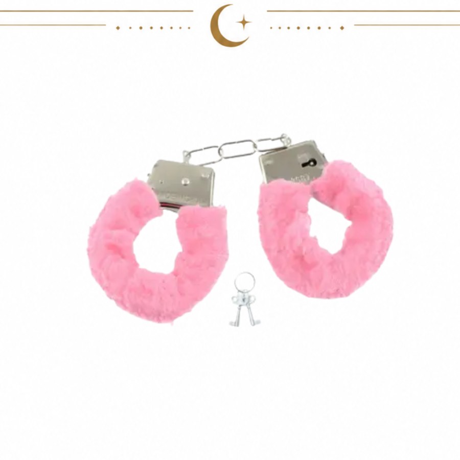 Algemas com Pelúcia Rosa