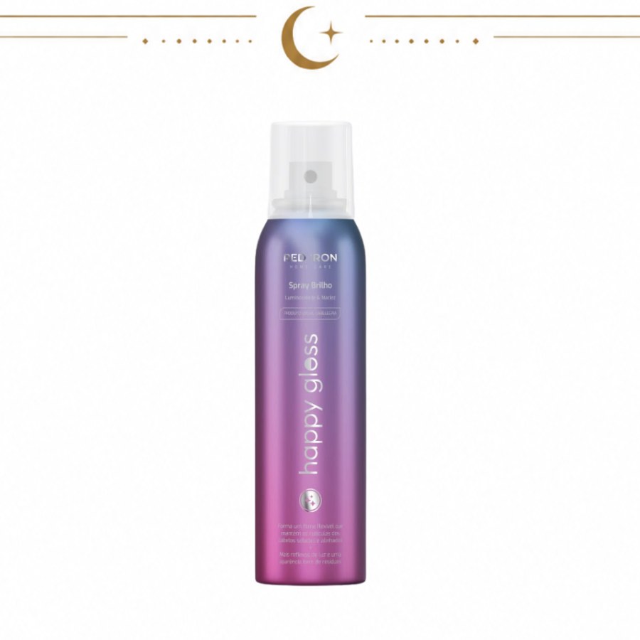 Spray de Brilho Happy Gloss Cabelegria - 150mL
