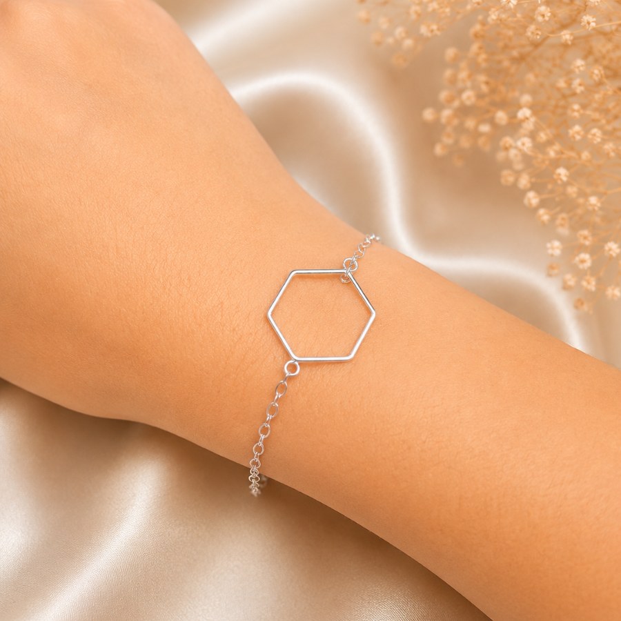 Pulseira Hexagonal